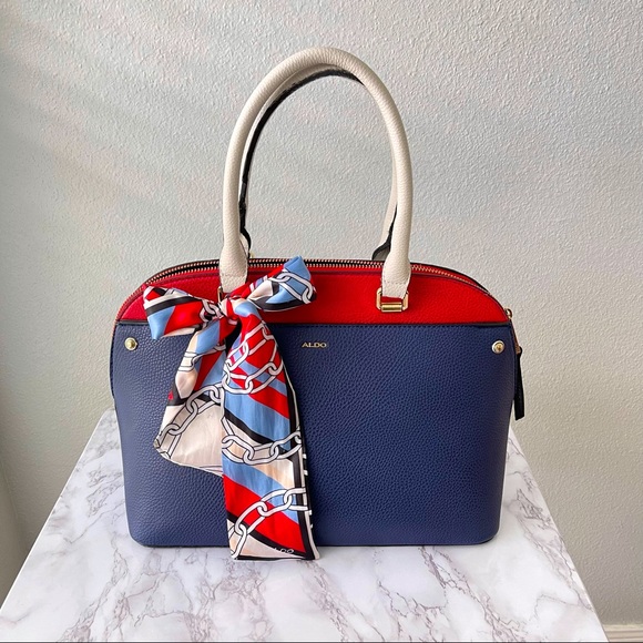 Aldo Handbags - Aldo Blue,Red & White Satchel Hand Bag